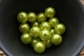 Lot de 20 grosses perles vert pomme 