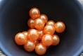 Lot de 20 grosses perles orange 
