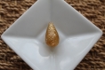 Perle en forme de goutte, poire en plastique à paillette 