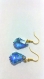 Boucles d'oreilles inspiration aquatique cristal 