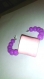 Bracelet perle envie de tendresse violet 