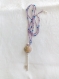 Collier pendentif et sa clé du bonheur avec pierre gemme 