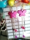 Boucles d'oreilles papillons et fleurs roses 