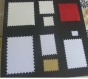 Lot de découpes (die cuts) timbres( rectangles et carrés) 40 formes de taille diverse et couleur au choix 