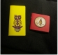 Set de 2 petits carnets jaune,et rouge pour croquis esquisses et dessins, décorés motifs " chouette " 