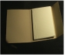 Note book de 15 carttes journaling embossées couleur ivoire 