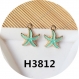 10 breloques en alliage de étoile de mer pendentif 14x18mm h3812 