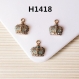 5 breloques en alliage de couronne impériale pendentif 12x10mm h1418 