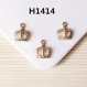 5 breloques en alliage de couronne impériale pendentif 12x10mm h1414 