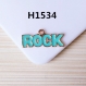 5 breloques en alliage de rock pendentif 27x13mm h1534 
