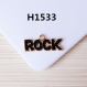 5 breloques en alliage de rock pendentif 27x13mm h1533 
