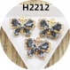 5 breloques en alliage de papillon pendentif 20x18mm h2212 