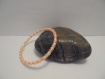 Bracelet femme mini perles jaune et orange fluo 
