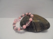 Bracelet femme perles multicolore et rose 