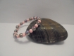 Bracelet femme perles multicolore et rose 