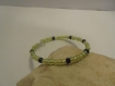 Bracelet femme mini perles jaune et perles miyuki noir 