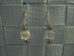 Boucles d'oreilles ice perles et argenté 