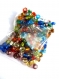 10 g de perles en verre multicolores transparentes rocailles 4 mm 