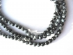 25 perles en obsidienne rondes noires 4 mm 
