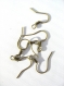 6 supports crochets boucles d'oreilles bronze 15 mm 