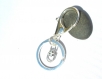 Mousqueton porte clefs argenté 6,9 cm 