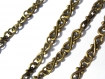 2 chaînes bronze fantaisies d'un mètre maillon de 17 mm 