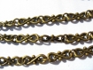 2 chaînes bronze fantaisies d'un mètre maillon de 17 mm 