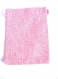 Sachet à bijoux en toile de chanvre couleur rose 13,5x10 cm 