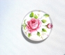 Cabochon en verre rose rose 25 mm 