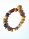 Bracelet bouddha perles de gemmes de moukaite 