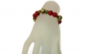 Bracelet rouge en pierres imitation howolite = les ethniques 
