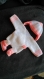 Brassière bébé bonnet et chaussons blanc et orange layette taille naissance 