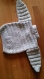 Polo bébé en coton taille 6 mois couleur rocaille beige et bleu 