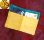 Porte carte tissus jaune et vert 