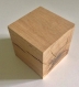 Cube chêne 9 x 9 cm - déco scandinave 