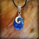 ☆ collier celtique ☆ lune et véritable lapis-lazuli 