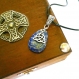 ☆ collier celtique ☆ véritable lapis-lazuli 