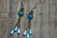 Boucles d'oreilles pendantes perles magiques fc2 