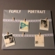 Tableau d'affichage "family portrait" gris