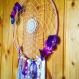 Dreamcatcher : shabby chic fleurs violettes 