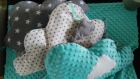 Tour de lit bébé coussins déhoussables 