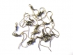 50 crochets boucle d'oreille 18mm couleur bronze 