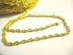 1 mètre de chaîne métal doré maille 2.5mm 