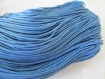5 mètres fil coton ciré bleu azur 1.5mm 