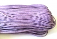 5 mètres fil coton ciré violet 1.5mm 