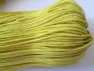 5 mètres fil coton ciré jaune 1.5mm 