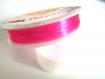 1 bobine de 7.50 m fil cristal élastique rose 0.8mm 
