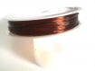 1 bobine de 7.50 m fil cristal élastique marron 0.8mm 