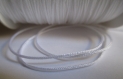10m fil nylon blanc tressé 0.8mm 