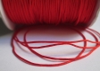 10m fil nylon rouge tressé 0.8mm 